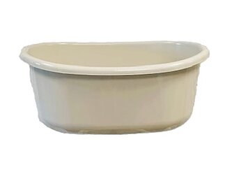 20L OVÁLNÁ MÍSA S UŠIMA KOUŘOVĚ BÍLÁ - JAG