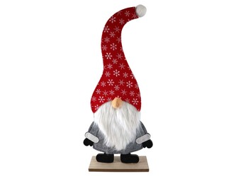 Dekorační trpaslík s červenou čepicí 240x510mm