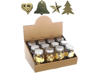 Dekorativní konfety 90g zlaté mix