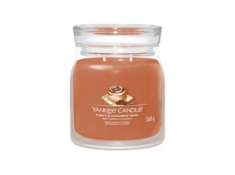 YANKEE CANDLE PUMPKIN CINNAMON SWIRL SIGNATURE STŘEDNÍ