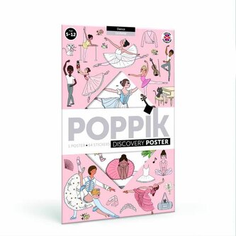 POPPIK Vzdělávací samolepkový plakát Tanec