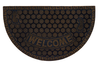 Gumová rohožka - předložka CASABLANCA  zlatá/černá 45x75 cm Mybesthome