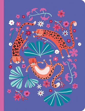 DJECO Designový zápisník Asa a leopardi