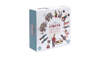 LONDJI Kruhové puzzle Cirkus - 24 pcs