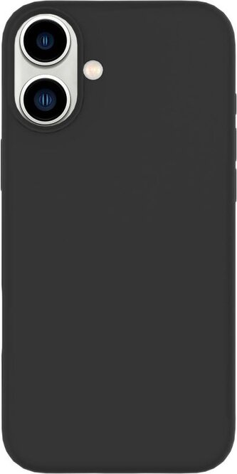 eSTUFF INFINITE Riga silikonový kryt pro iPhone 16, recyklovaný TPU, černý