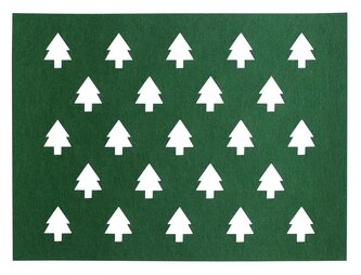 Vánoční prostírání FERIO zelená 30x40 cm Mybesthome