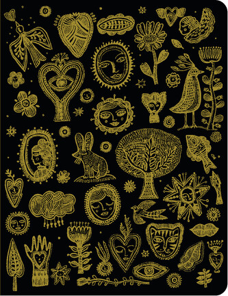 DJECO Designový zápisník zlatá Aurélia