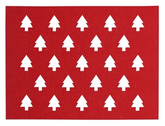 Vánoční prostírání FERIO červená 30x40 cm Mybesthome