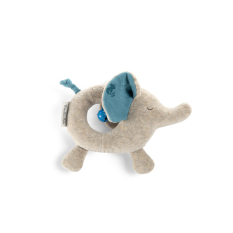MOULIN ROTY Plyšové chrastítko slon