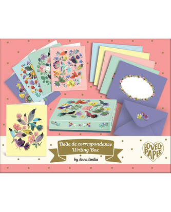 DJECO Sada designových přáníček s obálkami Emilia