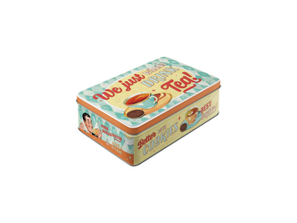 Nekupto Plechová dóza plochá Tea & Cookies Together NA30758