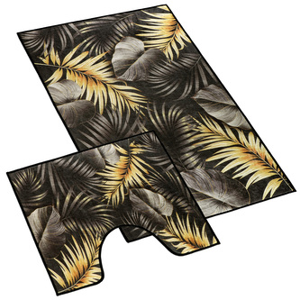 3D tisk  sada - List černá, zlatá - sada 60x100, 60x50 cm