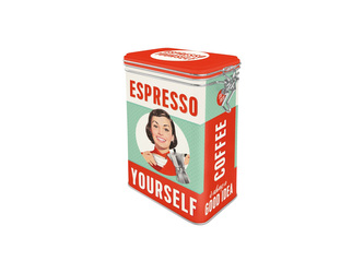 Nekupto Plechová dóza s klipem Espresso Yourself NA31104