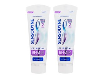 Sensodyne Clinical Repair Zubní pasta Active White 2x75 ml Duo unisex