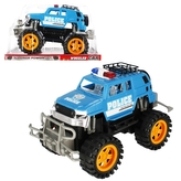 Modré policejní auto