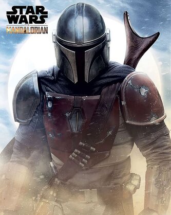 Plakát Star Wars|Hvězdné války: TV seriál The Mandalorian V písku (40 x 50 cm) Plakát Star Wars|Hvězdné války: TV seriál The Mandalorian V písku (40 x 50 cm)