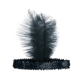 Opaska Retro Kabaret czarna