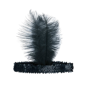 Opaska Retro Kabaret czarna