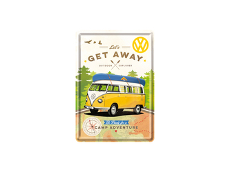 Nekupto Plechová pohlednice VW Let's Get Away NA10293