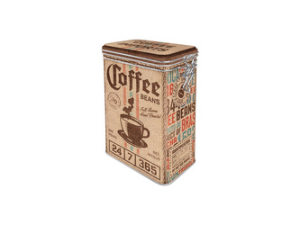 Nekupto Plechová dóza s klipem Coffee Beans NA31120