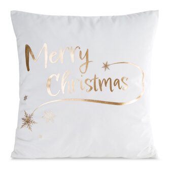 Vánoční polštář MERRY II. krémová 45x45 cm MyBestHome