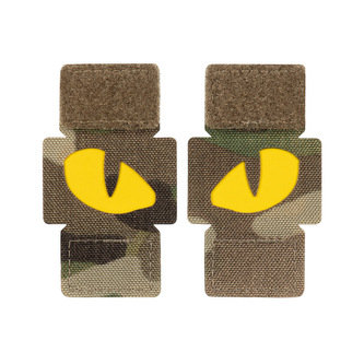 Nášivka M-Tac Tiger Eyes Laser Cut 2 ks - multicam-žlutá