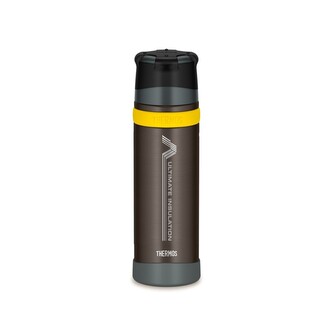 Termoska se šálkem do extrémních podmínek - hnědá