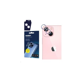 3mk Hardy Lens Protection skla na fotoaparát Pro Apple iPhone 15/15 Plus růžová