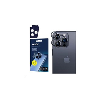 3mk Hardy Lens Protection skla na fotoaparát Pro Apple iPhone 15 Pro Max černá