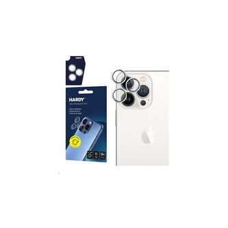 3mk Hardy Lens Protection skla na fotoaparát Pro Apple iPhone 14 Pro/14 Pro Max stříbrná
