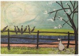 Obraz na plátně Sam Toft - Doris and the Birdies, 2 cm - 60×80 cm