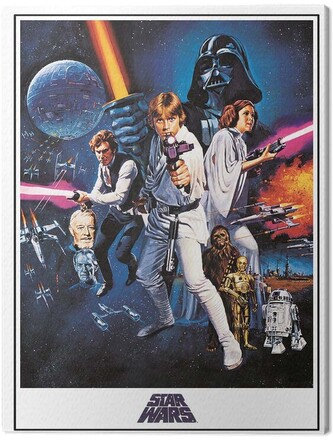 Obraz na plátně Star Wars: Episode IV - A New Hope - One Sheet, 2 cm - 30×40 cm