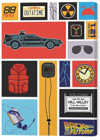 Obraz na plátně Back to the Future - Collection, 2 cm - 30×40 cm