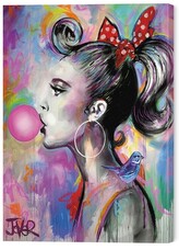 Obraz na plátně Loui Jover - Bubble Girl I, 2 cm - 40×50 cm