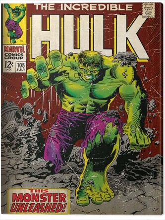 Obraz na plátně Incredible Hulk - Monster Unleashed, 2 cm - 30×40 cm