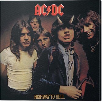 Obraz na plátně AC/DC - Higway in the Hell, 2 cm - 40×40 cm