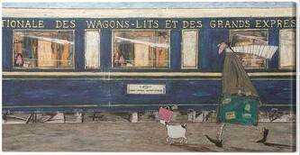 Obraz na plátně Sam Toft - Orient Express Ooh La La, 2 cm - 50×100 cm