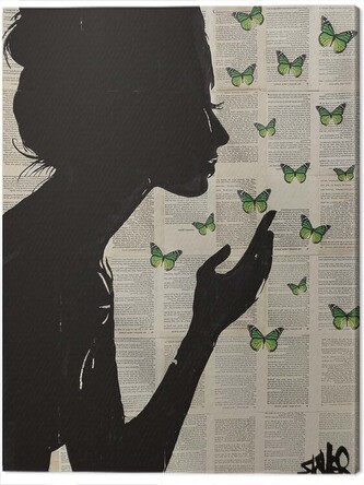 Obraz na plátně Loui Jover - Simplicity - Green, 2 cm - 60×80 cm
