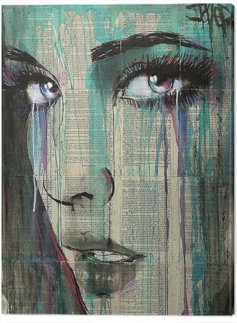 Obraz na plátně Loui Jover - A While Ago, 2 cm - 40×50 cm