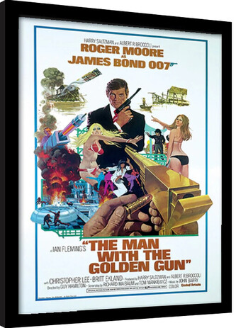 Obraz na zeď - James Bond - Man With Golden Gun, 34.3 × 44.5 cm