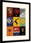 Obraz na zeď - Hra o Trůny (Game of Thrones) - Sigils, 34.3 × 44.5 cm
