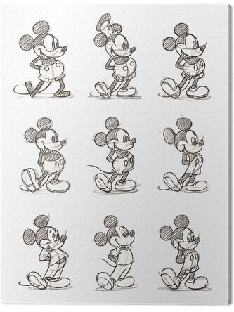 Obraz na plátně Mickey Mouse - Multi, 2 cm - 30×40 cm