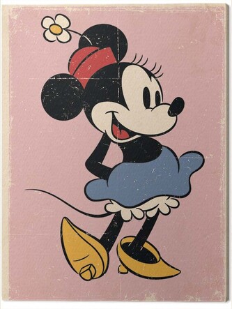 Obraz na plátně Minnie - Retro, 2 cm - 40×50 cm