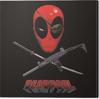 Obraz na plátně Deadpool - Eye Patch, 2 - 40×40 cm