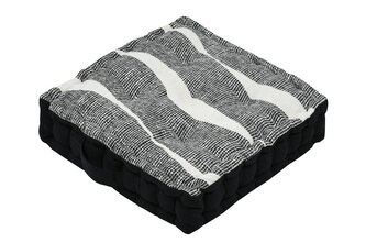 Sedací polštář na zem PETER černá 45x45 cm France