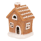 Domek perníkový - terakota, LED osvětlení, barva hnědá