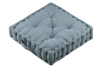 Sedací polštář na zem COLINE světle modrá 45x45 cm France