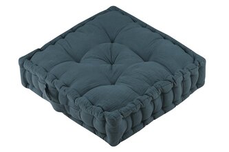 Sedací polštář na zem COLINE petrolejová 45x45 cm France