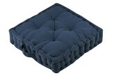 Sedací polštář na zem COLINE tmavě modrá 45x45 cm France