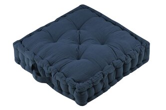 Sedací polštář na zem COLINE tmavě modrá 45x45 cm France